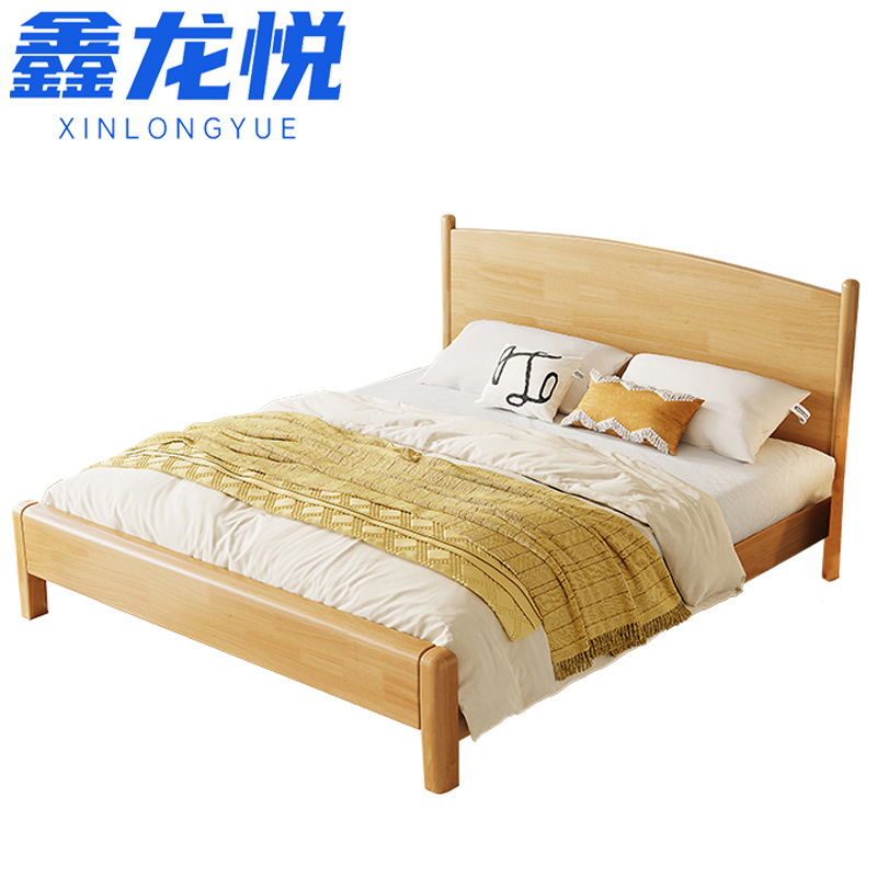 鑫龙悦实木床120*190cm张