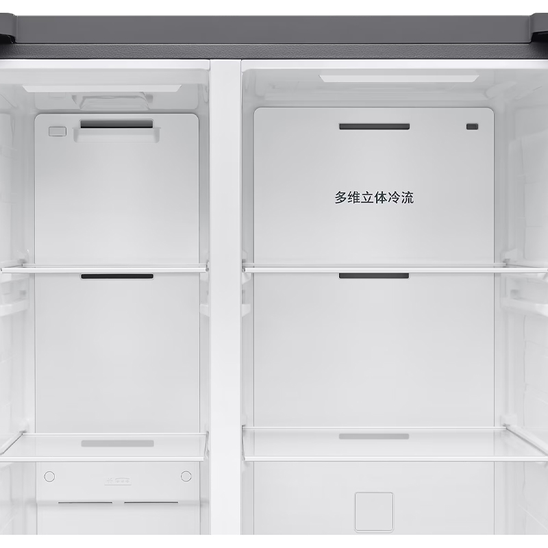 三星RS70F65P1FSC 浩瀚黑 655L 超大容量 干湿分储 AI节能模式 干湿分储 立体循环制冷 对开门冰箱高清大图