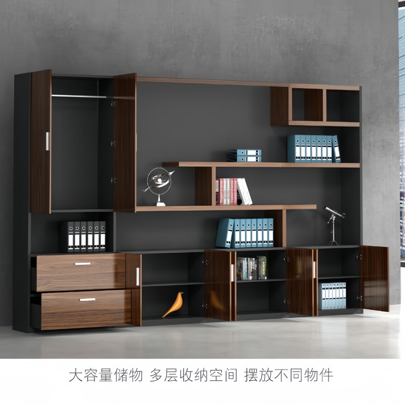 金佑莱矮柜文件柜木质书柜档案柜子(可定制)个(三门书柜)高清大图