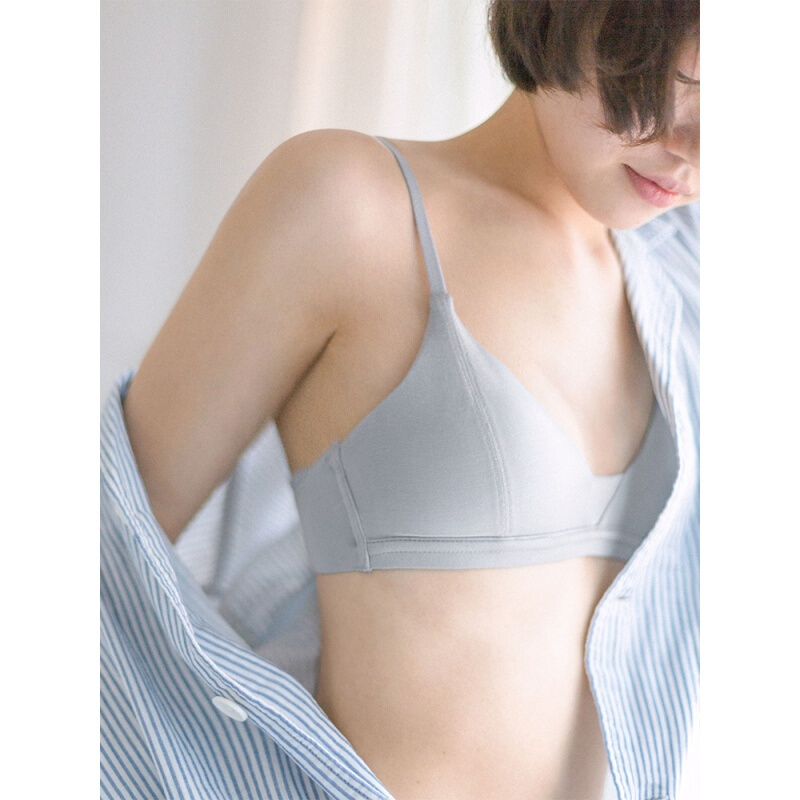 平胸内衣女无钢圈夏季薄款胸罩法式小胸性感透气文胸女