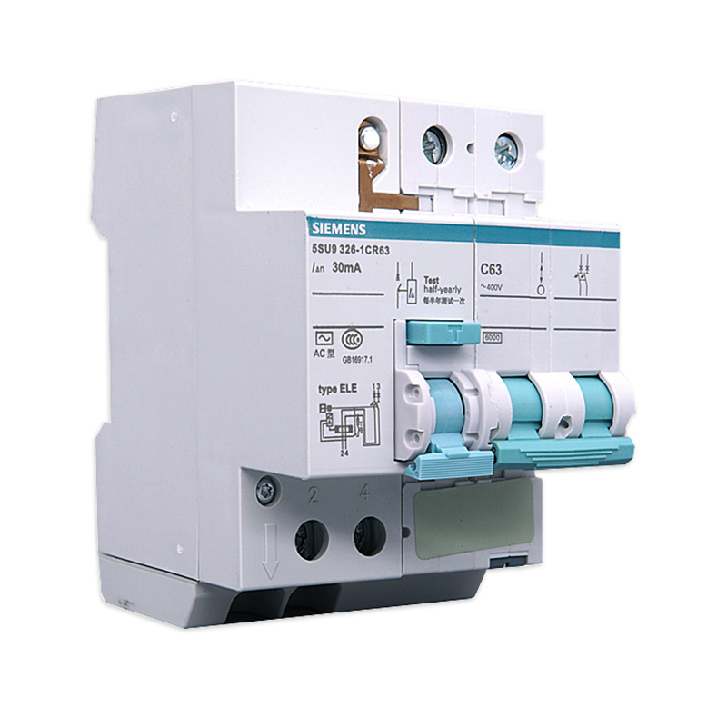 西门子(SIEMENS)断路器 漏电保护器2P 20A带漏保5SU93261CR20