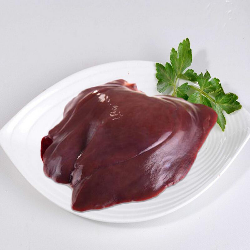 生猪肝2斤新鲜猪副非猪肉产发