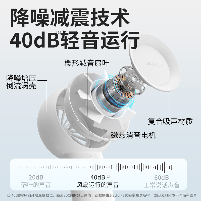 几素 风宝【涡轮聚风】小风扇手持迷你小型随身便携式usb充电大风力办公室学生宿舍无叶轻音电风扇手拿 【大地棕】plus高清大图