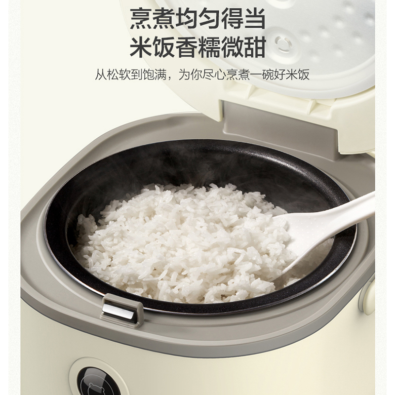 小熊(Bear)电饭煲 DFB-B20A1 2升迷你家用宿舍2-3人全自动小型多功能底盘加热煮饭煲粥电饭锅