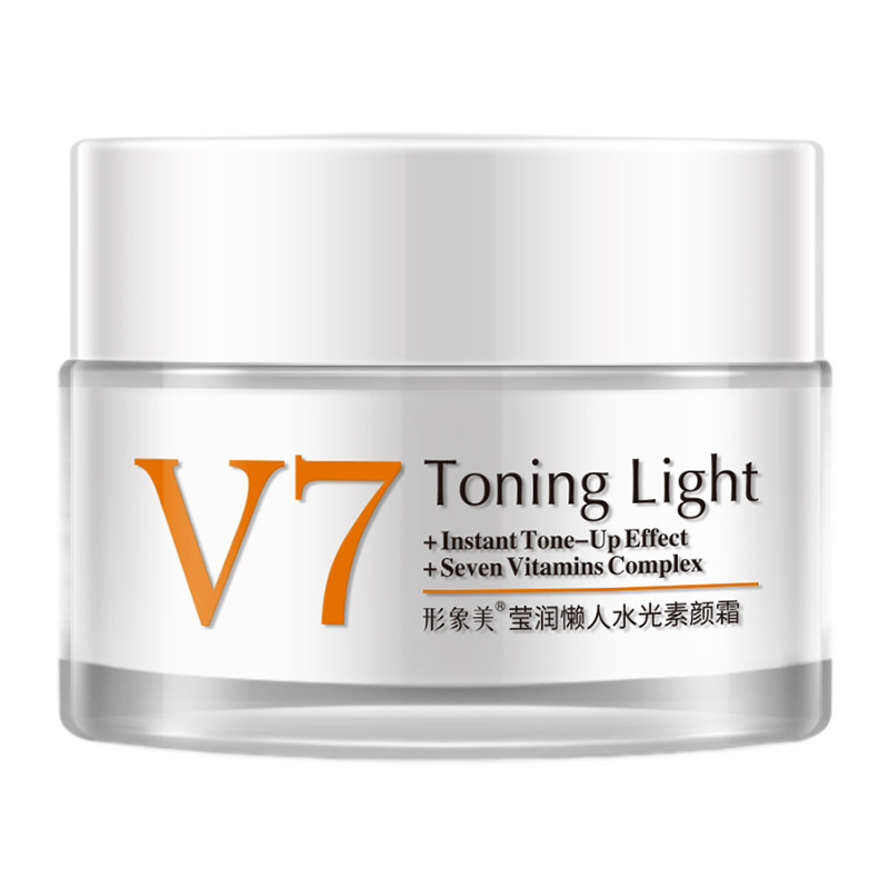 形象美V7素颜霜50g 水光懒人素颜霜晶透滋养面霜补水保湿化妆品素颜霜 50g