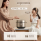 美的(Midea)电饭煲电煮锅米汤分离4L/4升家用煮饭锅电饭锅智能24小时预约饭锅多功能不粘锅不溢锅MB-40LS08