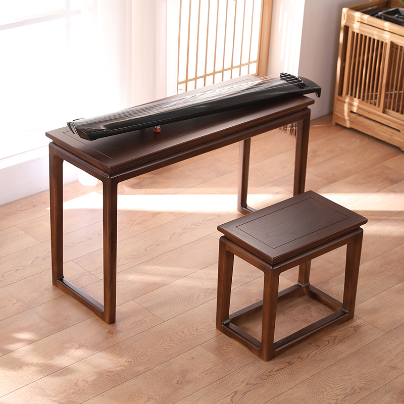 木古琴桌凳闪电客共鸣琴桌琴凳中式古筝桌子榆木书桌国学桌书法桌禅意