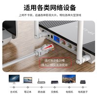 晶华 超五类网线 高速cat5e类百兆网路连接线 家用工程电脑宽带路由器机顶盒纯铜成品跳线 灰色3米W310H