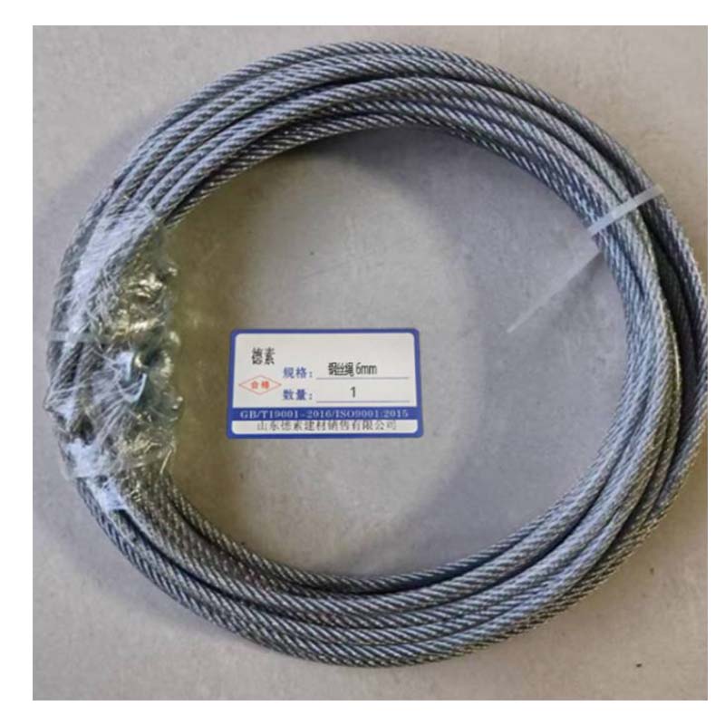 德素 不锈钢钢丝绳 6mm/米高清大图