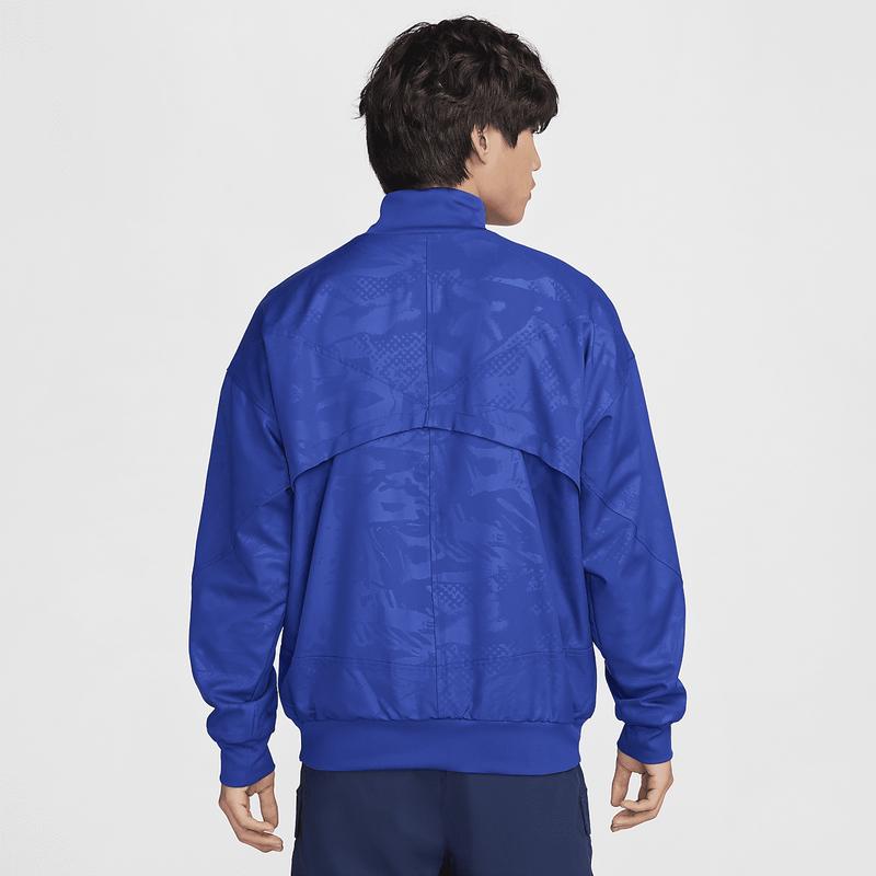 耐克(NIKE)男子足球运动宽松速干科技训练夹克巴萨球迷 anthem 夹高清大图