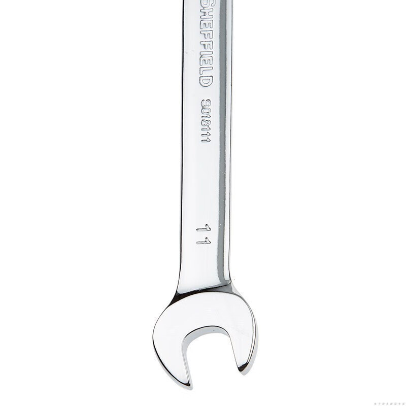 钢盾(SHEFFIELD) S018111 公制精抛光双开口扳手11×13mm[家用]高清大图