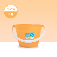 茶花小水桶家用手提加厚塑料桶小桶小号宿舍桶子洗车桶胶桶圆桶5L颜色随机0209