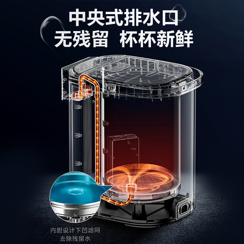 美的(Midea) 电热水瓶热水壶电水壶5L大容量 恒温水壶不锈钢烧水壶饮水机 多段保温电水瓶 MK-SP1A高清大图