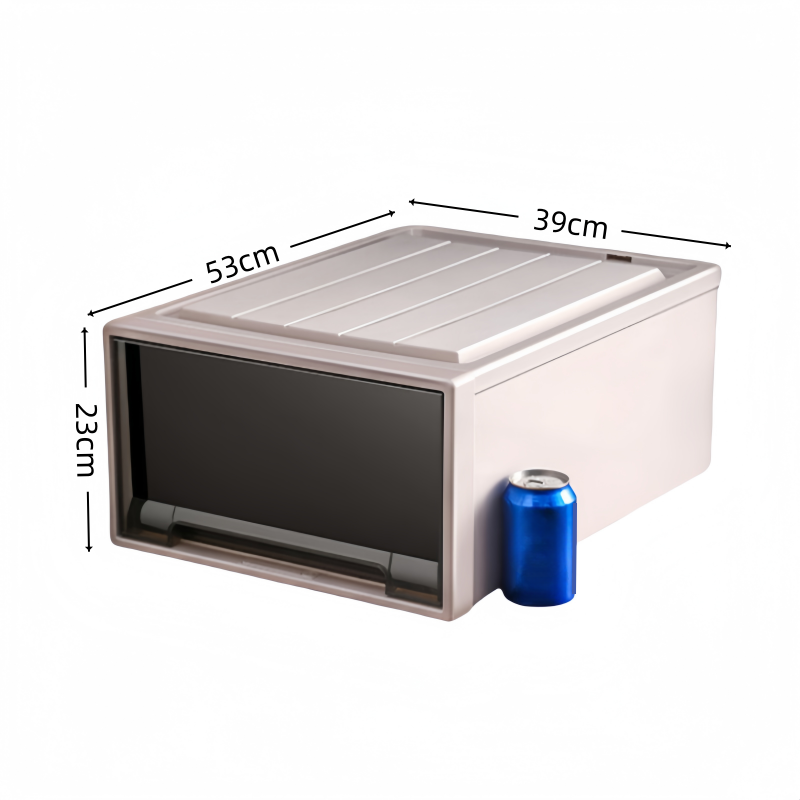 义尊 茶色储物箱 53*39*23cm 个高清大图