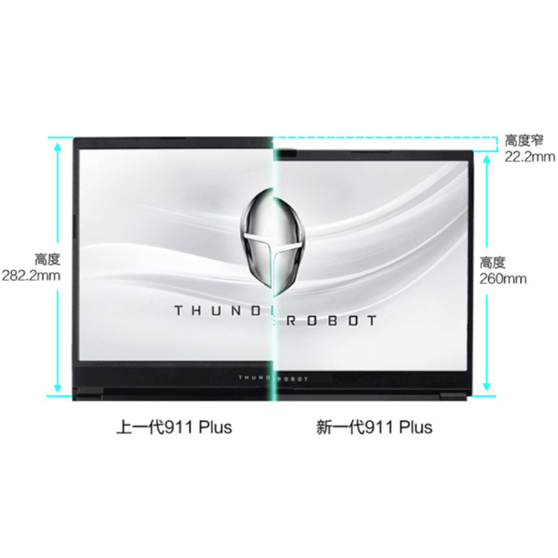 雷神(THUNDEROBOT) 911Plus 2代 游戏本 笔记本电脑 17.3英寸 十一代i5-11260H 16G 512G+2T机械 RTX3050 144Hz 定制版预订