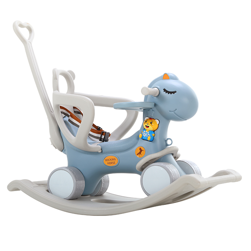 儿童摇马摇椅两用带音乐多功能小推车婴儿塑料玩具宝宝木马摇摇马