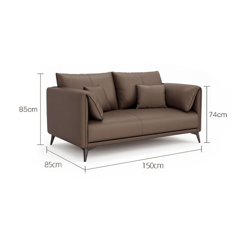 智叶舟会议沙发双人位150*85*85cm张高清大图