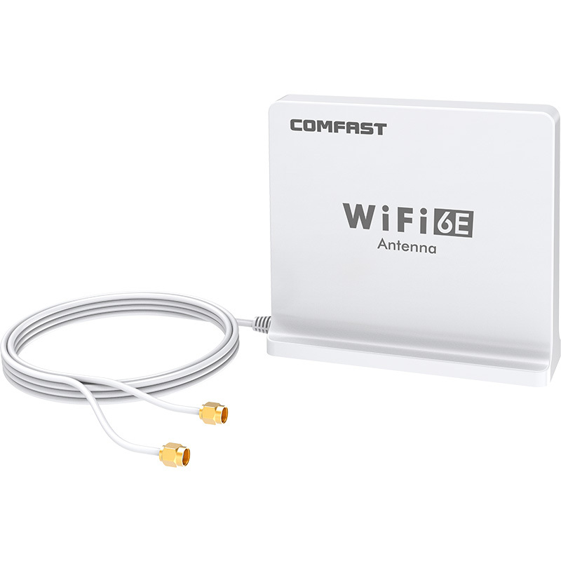 COMFAST 外接三频SMA高增益英特尔AX210无线网卡台式电脑天线1.5M第六代WIFIE网卡天线信号加强