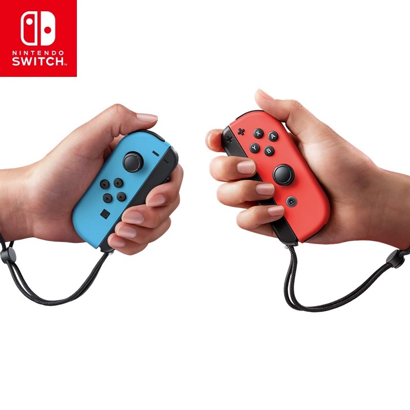 Nintendo Switch任天堂游戏机专用手柄joycon无线蓝牙控制器oled主机NS左右摇杆配件 蓝色/电光黄