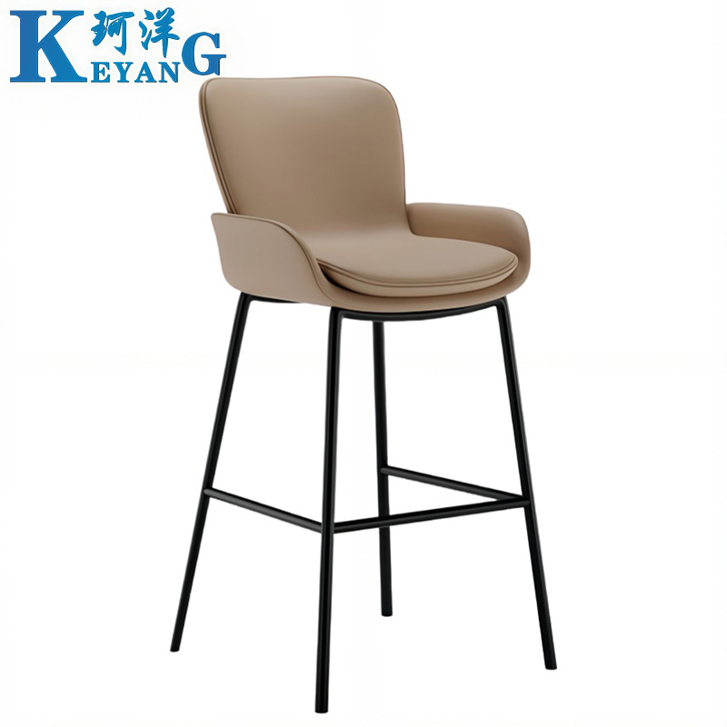 珂洋 高脚椅 65cm(驼色) 把高清大图