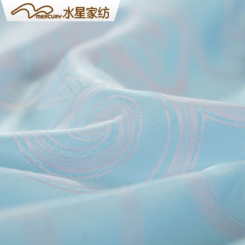 水星家纺 欧式简约大提花四件套1.8m双人床单被套床品摩尔韵律
