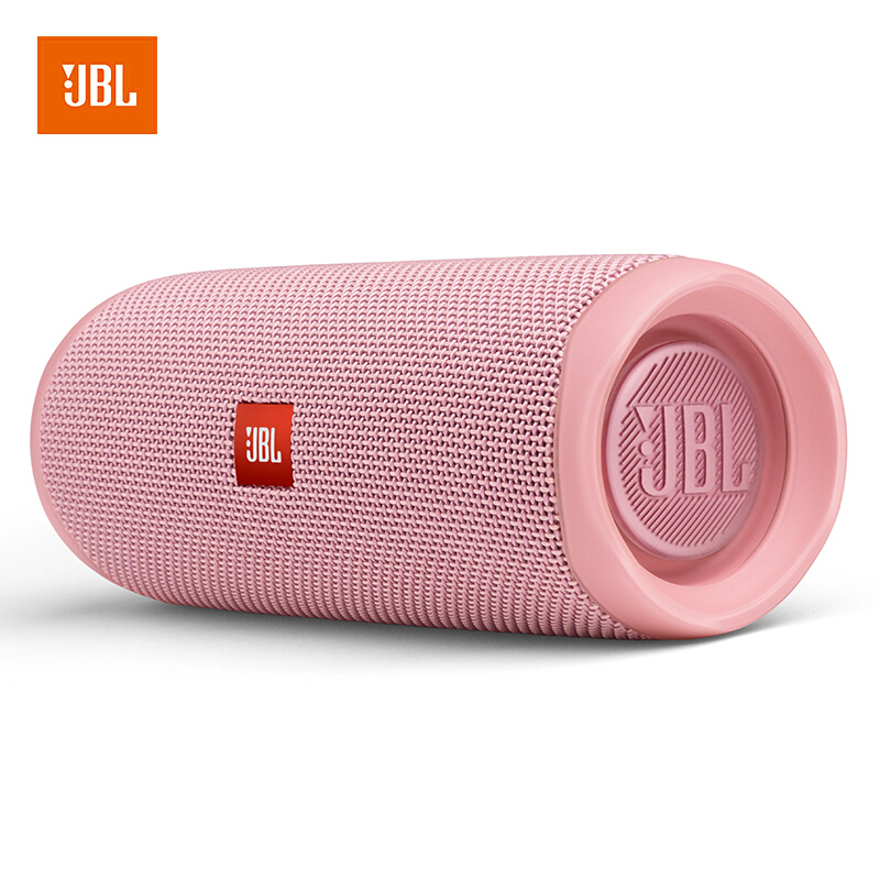 JBL FLIP5 音乐万花筒五代 便携式蓝牙音箱 低音炮 防水设计 支持多台串联 户外音箱 迷你小音响 粉色