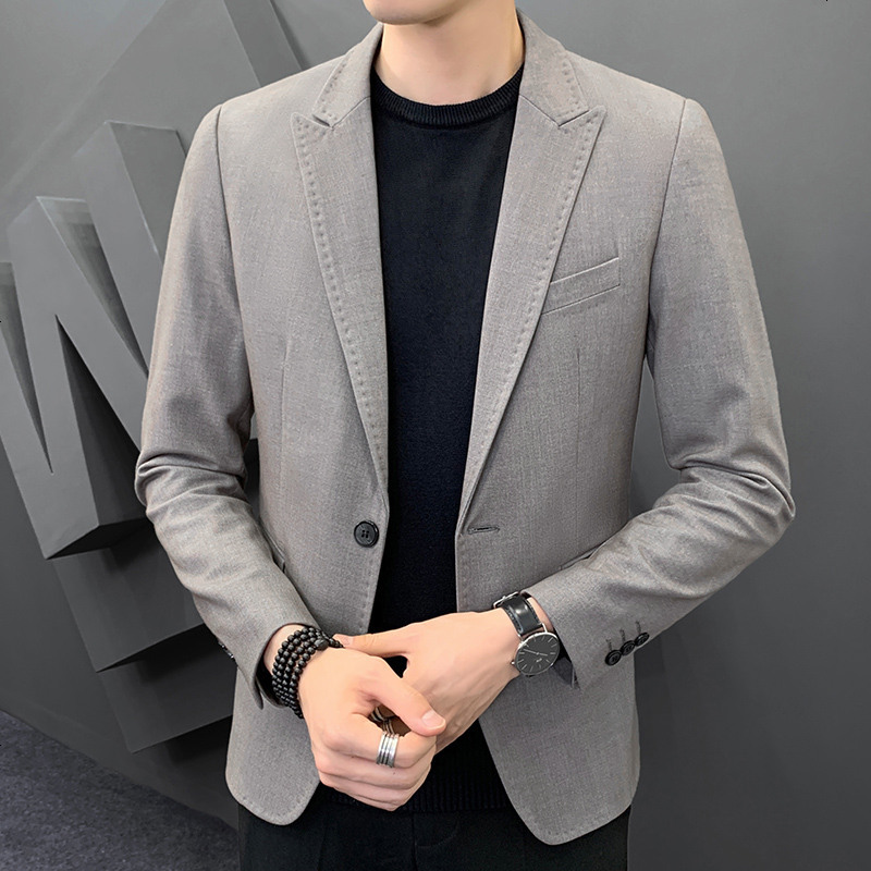 丹杰仕 Dan Jie Shi 男士西服丹杰仕 Danjieshi 秋季男士西服男商务西装男休闲百搭休闲单西装青年纯色西装外套男装男单西服修身 男西服 价格图片品牌报价 苏宁易购悦旭丹杰仕专营店