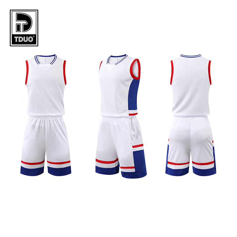 Tduo篮球服 V8 套 白色 L