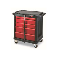 乐柏美 Rubbermaid 五抽屉活动式工作平台 黑色