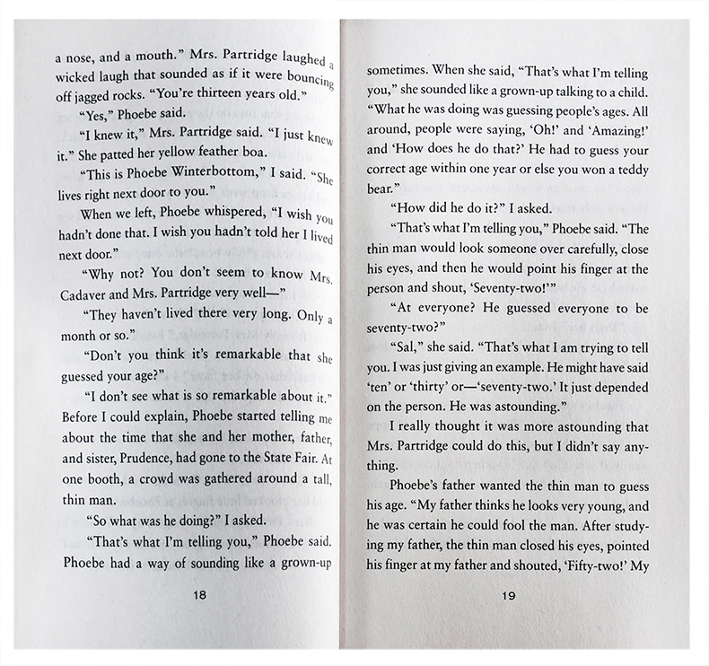 [正版]纽伯瑞金奖:印第安人的麂皮靴 Walk Two Moons 英文进口原版 青少年文学小说 小学生课外读物7-高清大图