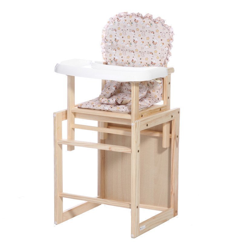 [苏宁自营]CHBABY晨辉环保实木儿童餐椅多功能二合一婴儿宝宝餐椅901