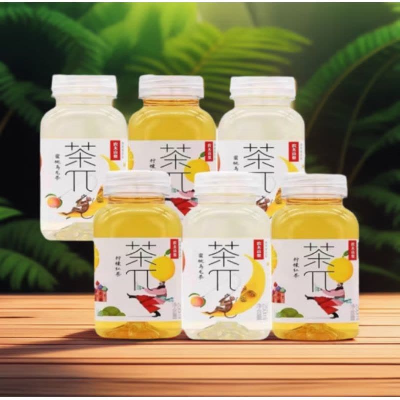苏宁宜品茶π250ml*1瓶青提蜜桃乌龙茶柠檬西柚茉莉花茶饮料图片