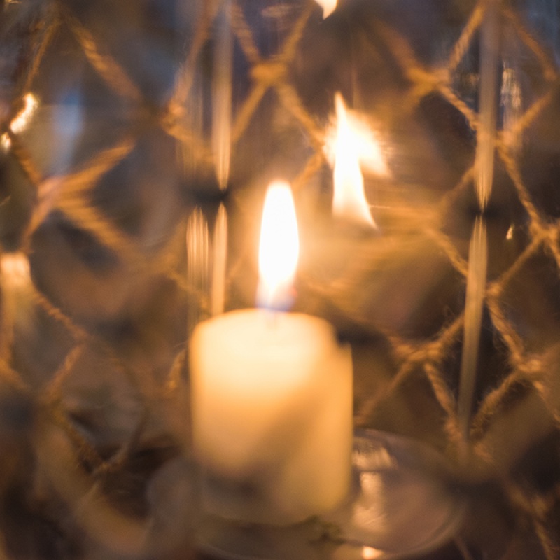 家柏饰(CORATED)美式乡村玻璃风灯烛台庭院花园装饰灯灯笼灯饰手工麻编 D风灯不含蜡烛高清大图