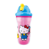 努比(Nuby)双层hello kittyPP吸管杯水杯92659 270ml 适用年龄:12个月以上