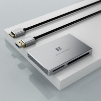 沣标886金属读卡器 usb3.0高速sd tf卡内存卡电脑车载记录仪读卡器CF/SD/MS/M2/TF卡 五卡同读卡器