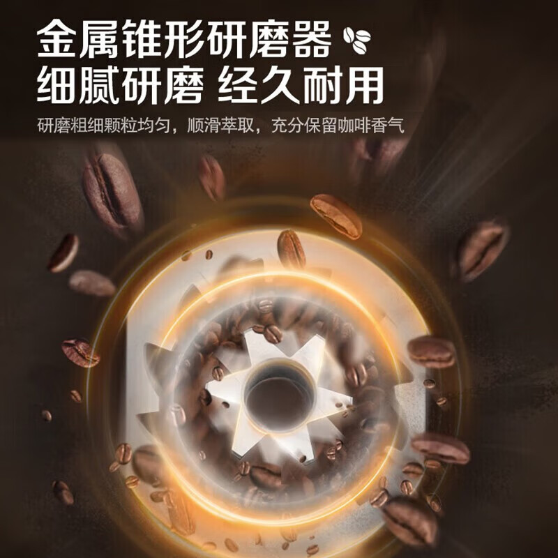 松下(Panasonic)咖啡机家用意式全自动商用小型自动打奶泡研磨一体机办公室咖啡豆触摸式 NC-EA801高清大图