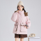 [2.5折价410元]唐狮撞色连帽羽绒服女冬季新款白色工装外套小众派克服