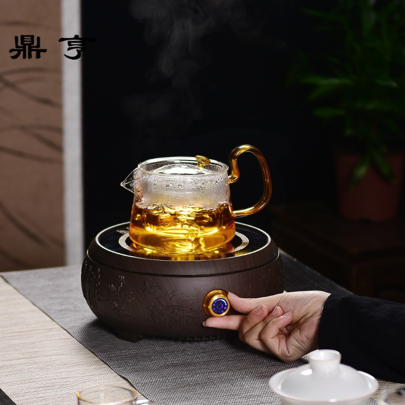 鼎亨电陶炉煮茶 茶炉家用小型泡茶器迷你泡茶壶内胆过滤 耐高温侧