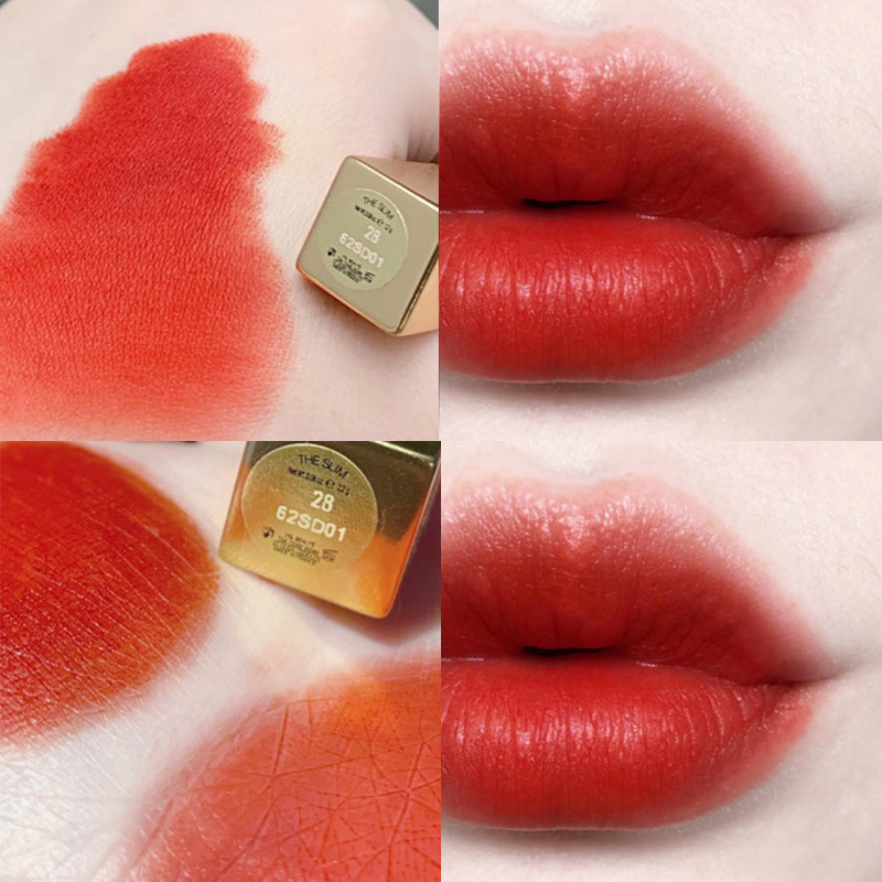 圣罗兰ysl小金条28丝绒哑光细管口红唇膏持久显色不易脱妆28号胡萝卜