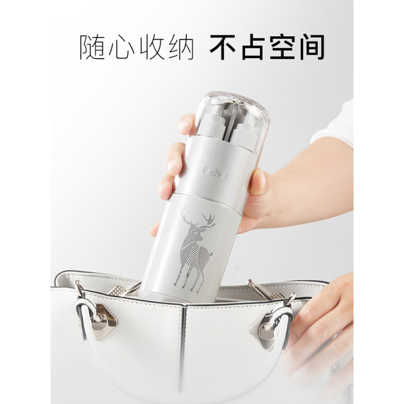旅行洗漱杯套装多功能牙具盒牙刷杯子漱口杯情侣牙刷收纳盒便携式 三维工匠 活力蓝[豪华款]送包