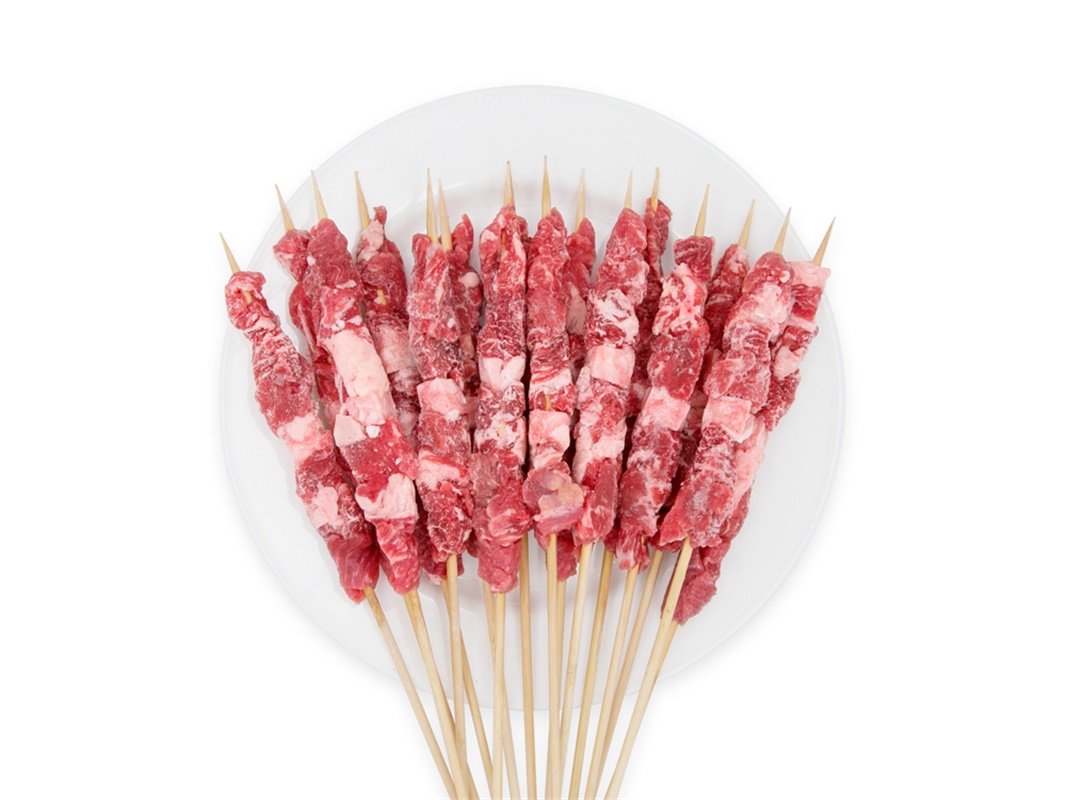 游牧御品 原切牛肉串 1000克 甄选内蒙草原黄牛上脑肉 整肉原切 烧烤食材 BBQ