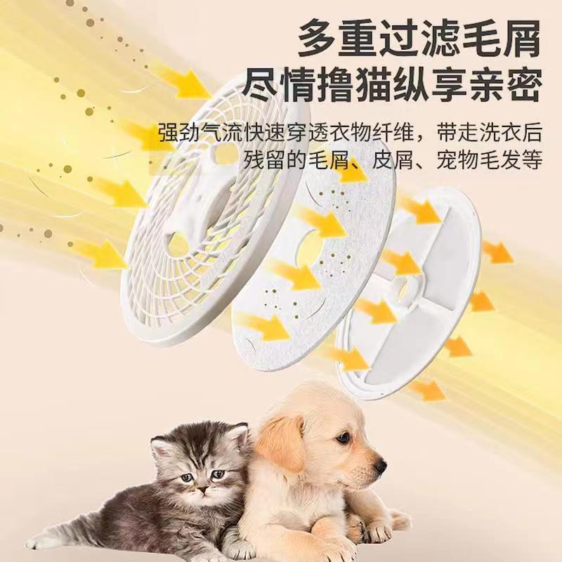 扬子滚筒式衣服烘干机家用烘衣机小型全自动婴儿衣物内衣裤紫外线杀菌干衣机|4KG旋钮机械款-象牙白