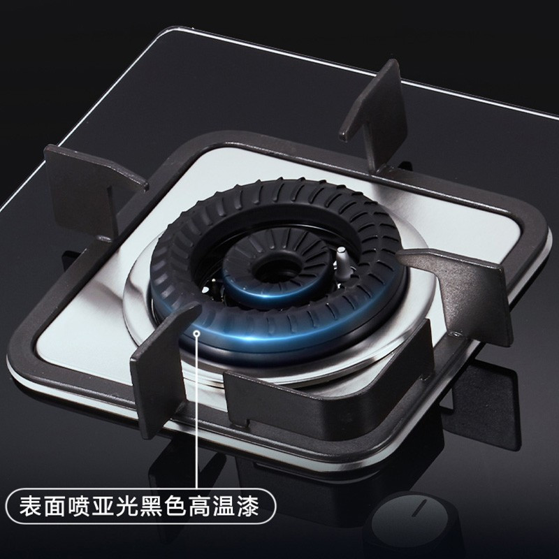 美菱melingmz348b天然气48kw大火力燃气灶台嵌两用钢化玻璃家用双眼