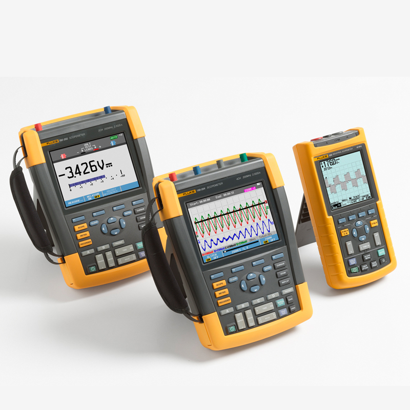 FLUKE-190-104手持式彩色示波表(4通道,100MHz,含SCC套件)