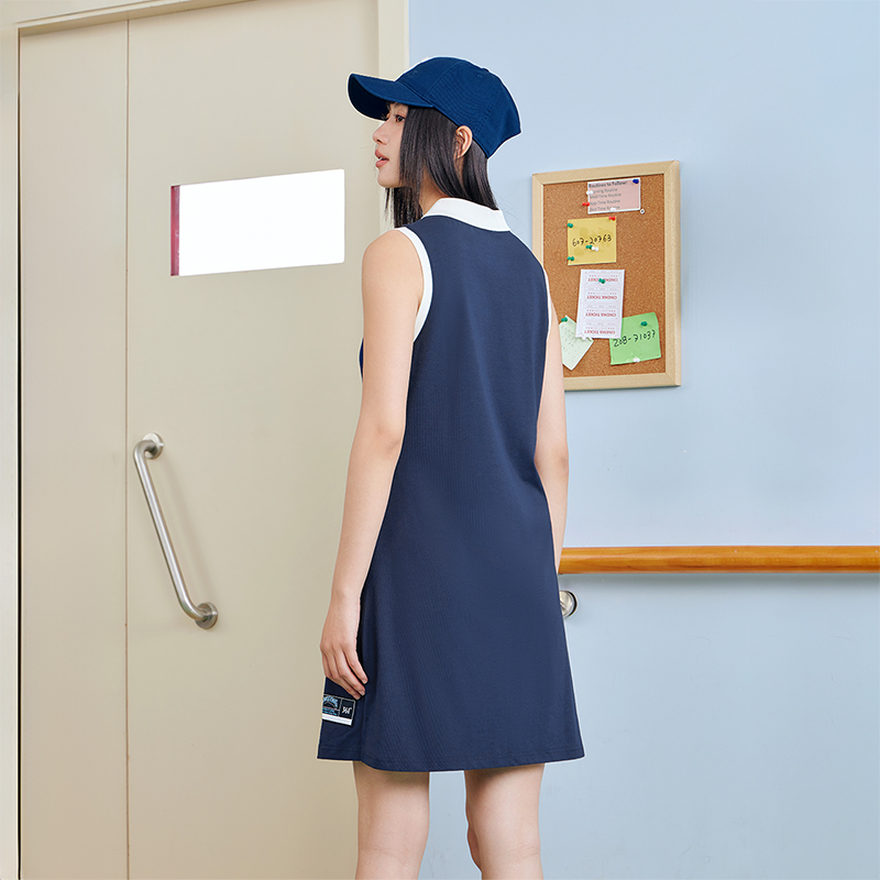 361°连衣裙夏季宽松透气冰感连衣裙时尚潮流学院风裙子女高清大图