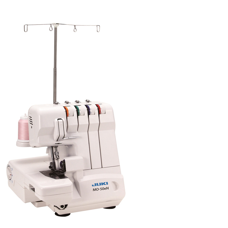 JUKI 重机 家用多功能包缝机 MO-50eN/CH 双针3/4线 带自动卷边缝装置及差动送布高清大图