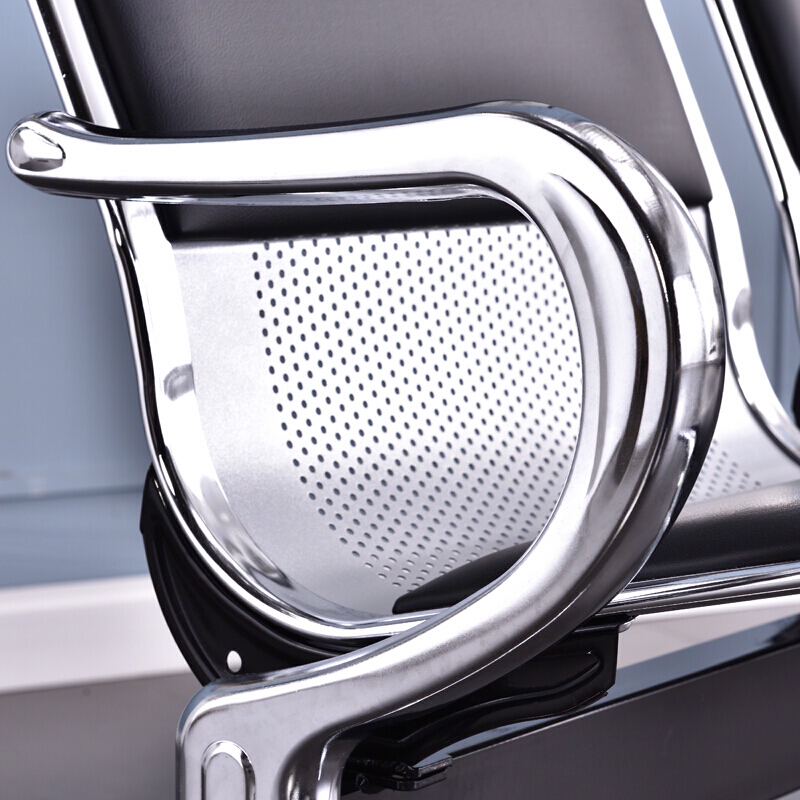 全简机场椅候车椅连排坐椅医院候诊椅输液椅黑色高清大图