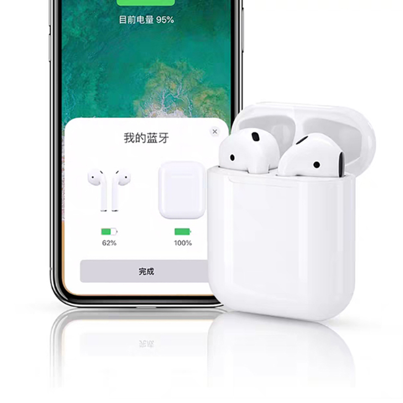 风悦 AirPlus蓝牙耳机无线迷你超小运动Pods入耳式双耳iPone7/8/XR苹果Air华为vivo无线充带弹窗高清大图