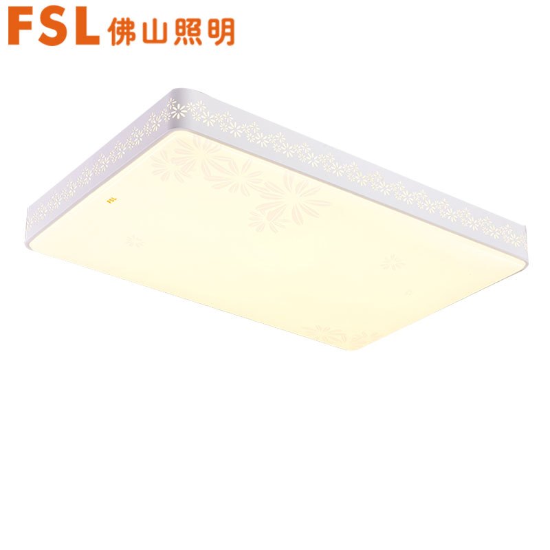FSL佛山照明 LED吸顶灯客厅灯卧室灯现代简约长方形家用无极调光灯具