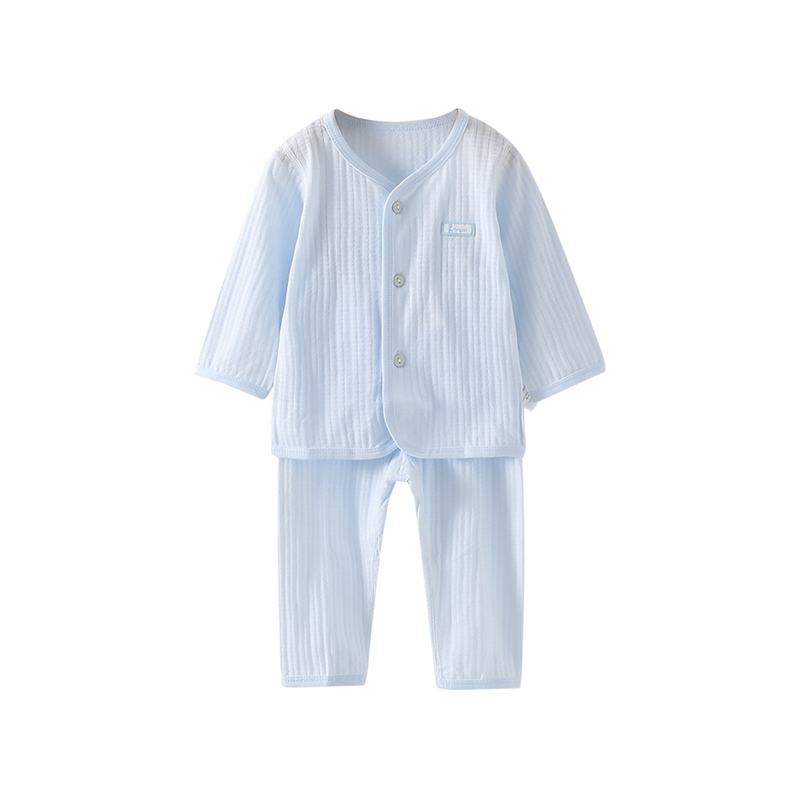 童泰(TONGTAI)夏季款3-18月婴幼儿男女宝宝衣服纯棉轻薄短袖家居袍对开睡袍儿童家居袍/睡袍